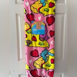 Care Bears pink Pizza Soft Throw Blanket